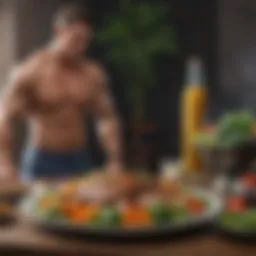 Nutrient-rich meal showcasing proteins and vegetables