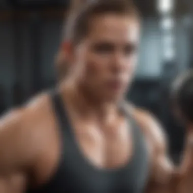 Strength Training Focus An individual performing a strength training exercise