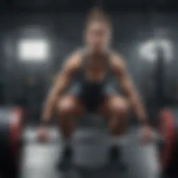 A dynamic weightlifting session demonstrating compound exercises.