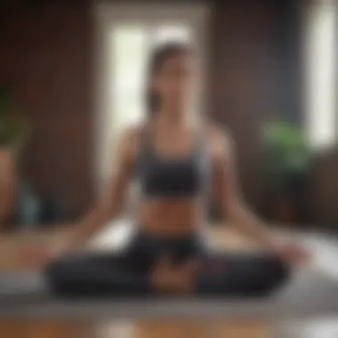 Foundational Poses for Beginners A beginner practicing foundational yoga poses
