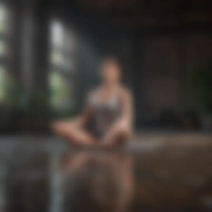 A serene space for meditation highlighting mental wellness practices