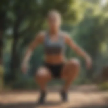 Dynamic Outdoor Fitness An energizing outdoor workout scene highlighting fitness and activity