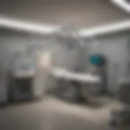 A surgical room prepared for ab sculpting surgery