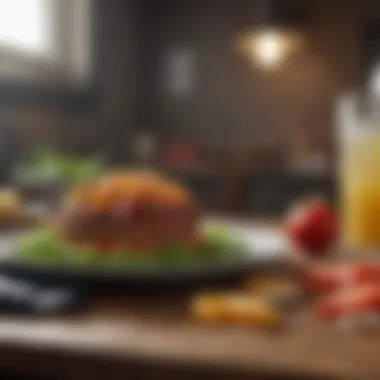 Balanced Meal for Optimal Health A balanced meal showcasing nutrition and health.