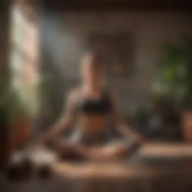 Yoga Practice for Mental and Physical Well-Being A person practicing yoga in a peaceful environment.