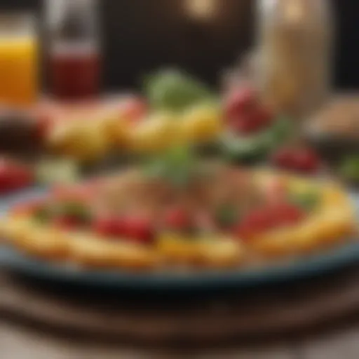 A vibrant plate of colorful, healthy foods