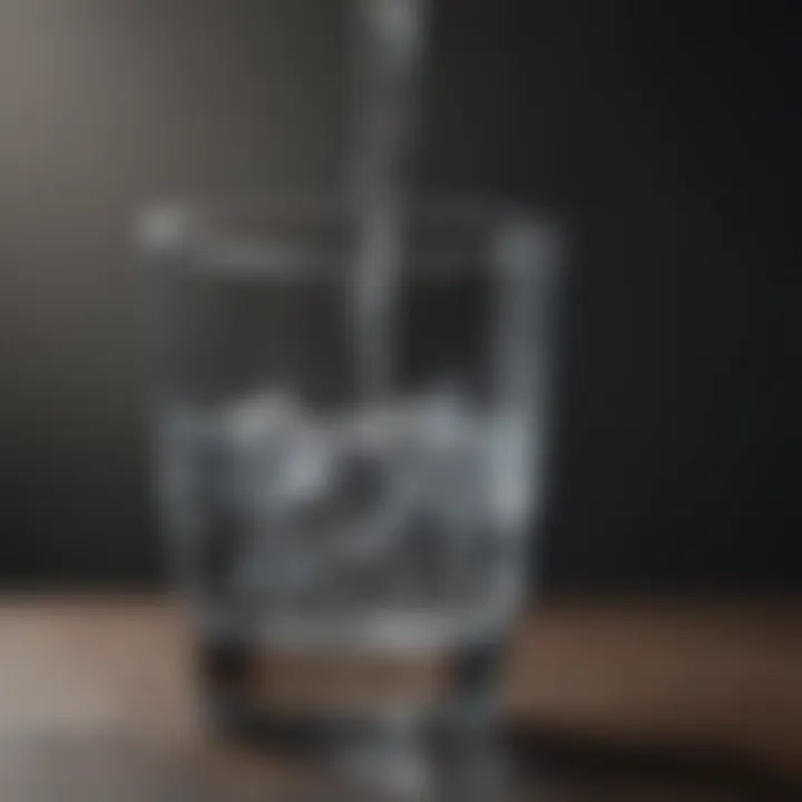 A glass of water illustrating the importance of hydration