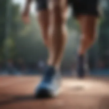 Performance in Motion with Brooks Shoes Active individual enjoying a run wearing Brooks tennis shoes