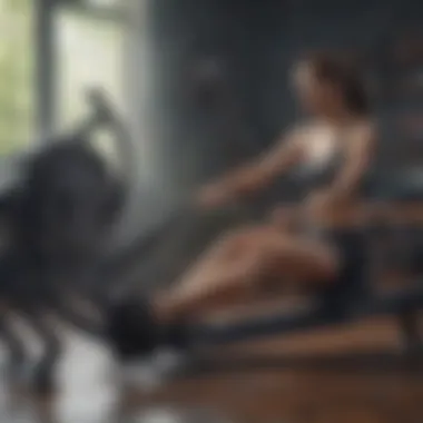 Rowing Machine Design and Features Rowing machine showcasing its design and features