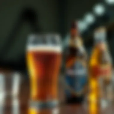 Health Implications of Beer Consumption An artistic representation of beer with a focus on health implications.