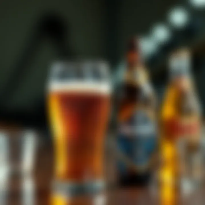 Health Implications of Beer Consumption An artistic representation of beer with a focus on health implications.