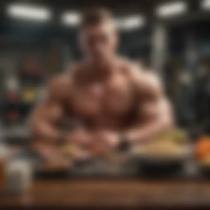 Visual guide to high-quality food sources for bodybuilding