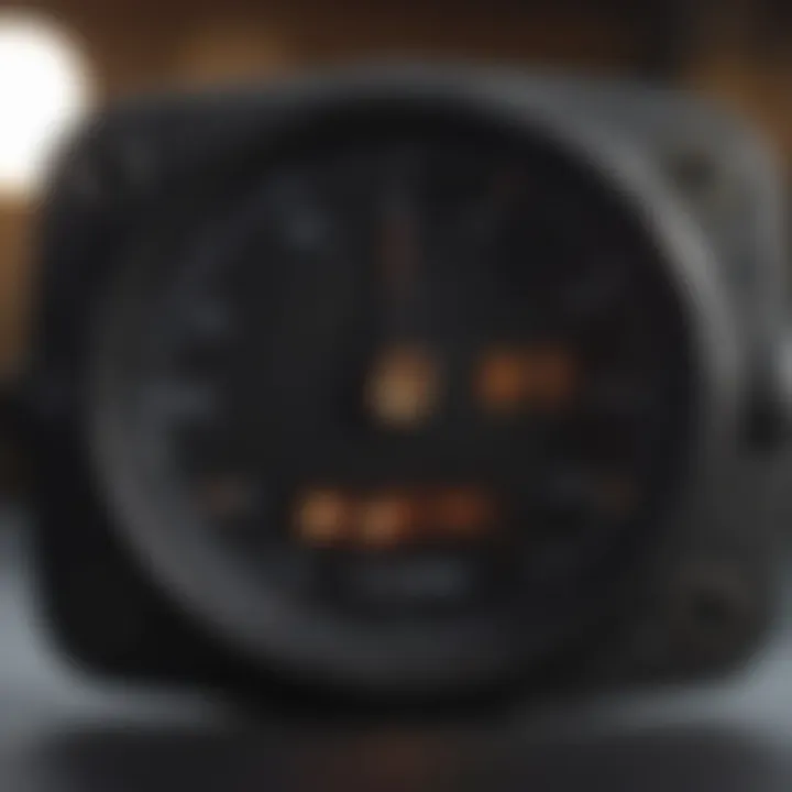 Close-up of a timer during a workout