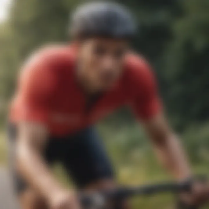 Cyclist demonstrating the perfect fit of bibs on a ride