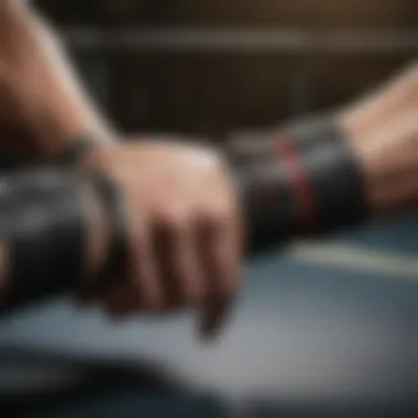 Correct Technique for Wrapping Illustration demonstrating proper application technique of boxing wraps