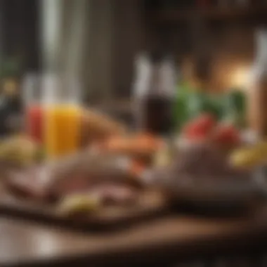 Nutrient-rich foods displayed on a table