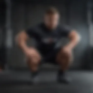 Bodyweight Squat Technique A person engaging in a bodyweight squat with proper form