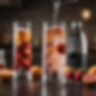 Refreshing Choices: Carbonation at Home Freshly carbonated beverage with a splash of fruit