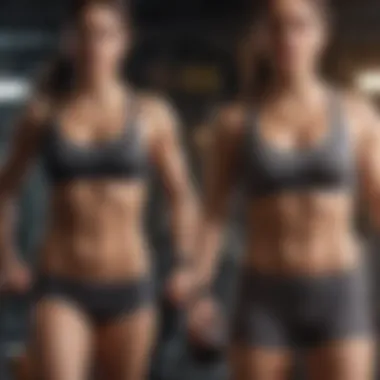 A graphical representation of metabolic rates during workouts