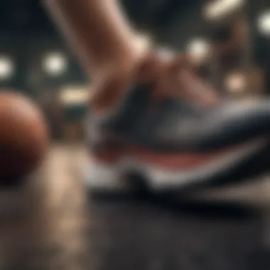 Cushioning That Supports Every Step Close-up of shoe cushioning and support features
