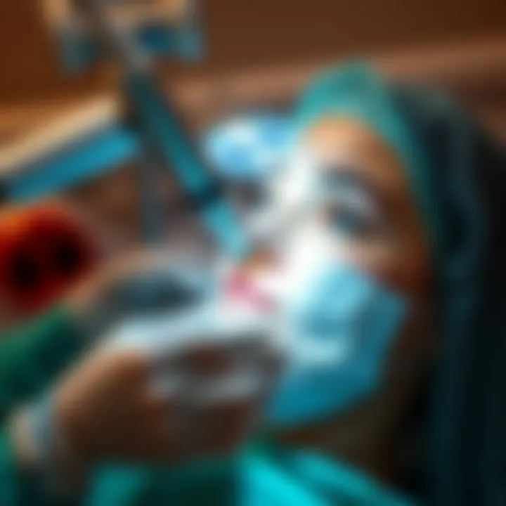 Laser Treatment for Cold Sore Scars Clinical procedure showcasing laser treatment for scars