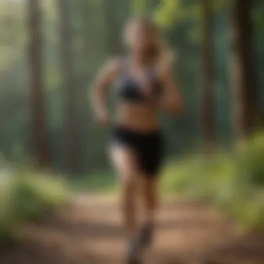 Embracing Active Living in Nature Fitness enthusiast engaging in outdoor exercise