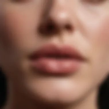 An array of soothing lip care products for recovery