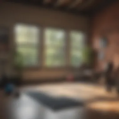 Home Workout Space for Effective Training A well-organized home workout space with exercise equipment
