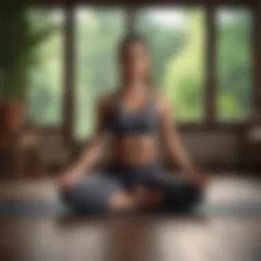 Practicing yoga for flexibility and balance
