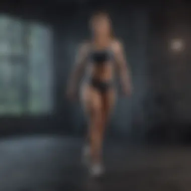 Complex Full Body Exercise Individual performing a complex full body exercise with focus