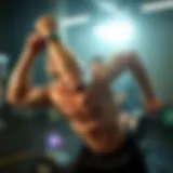 Strength and Determination in Action Dynamic workout scene showcasing strength and determination