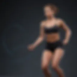 A person demonstrating basic jump rope technique