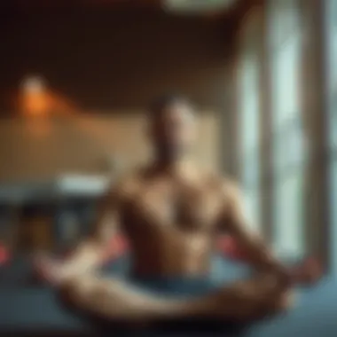 Cultivating Mental Strength Focused individual meditating symbolizing mental fortitude and focus