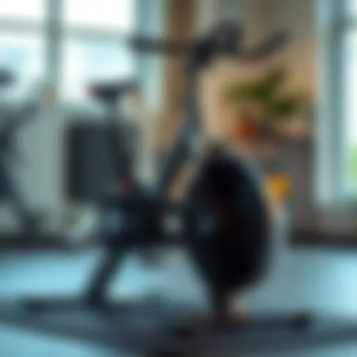 A sleek spinner bike designed for intensity