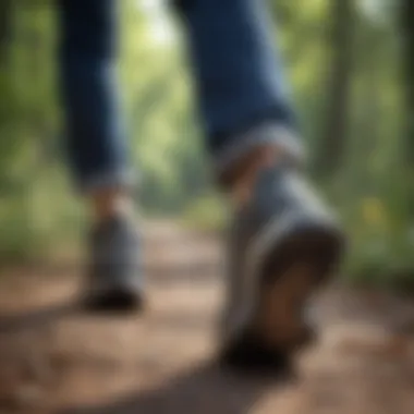 The Joy of Walking: Comfort in Every Step Comfortable walking sneakers on a trail