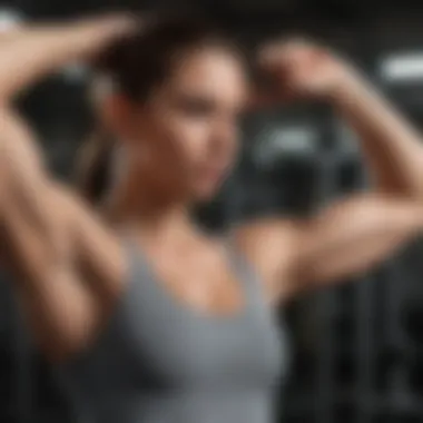 Diverse Exercises in Arm Workout Routine Arm workout routine highlighting various exercises