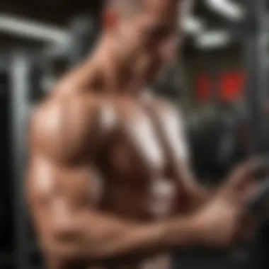 Triceps pushdown showcasing effective technique