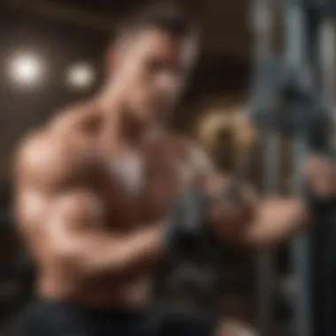 Maximizing Gains with Cable Triceps Extensions Triceps extension using a cable machine for optimal muscle engagement