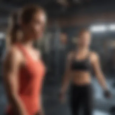 Proper Exercise Form A trainer demonstrating proper exercise form