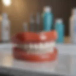 Innovative teeth whitening kit displayed on a clean countertop