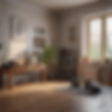 Cozy Fitness Corner with Yoga Mats and Weights A cozy corner dedicated to home fitness with yoga mats and weights