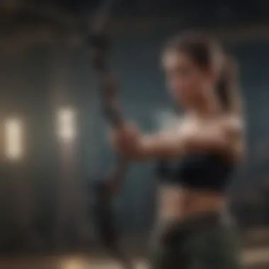 Demonstration of effective bow training techniques in action