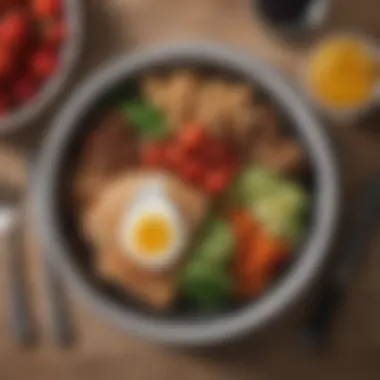Nutritional Components for a Lean Diet A healthy meal plate emphasizing nutritional components for fitness