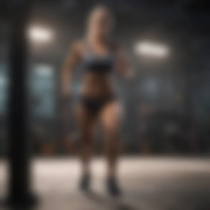 Motivational fitness journey visual illustrating progress and dedication