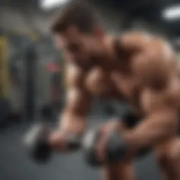 Strength training session in a gym environment