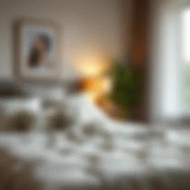 A cozy bedroom setting promoting better sleep quality.