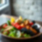 Balanced plate showcasing various nutritious foods