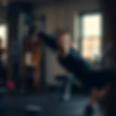 Individual performing a functional movement exercise