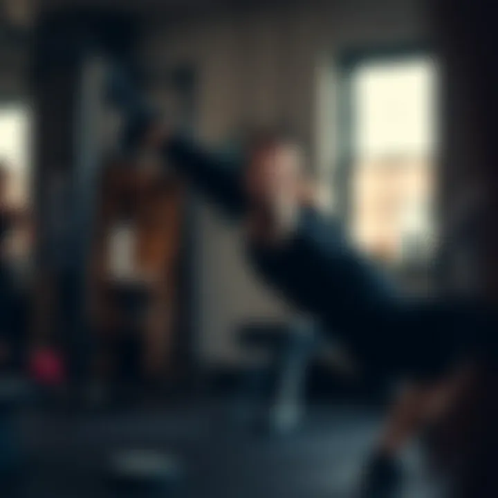 Individual performing a functional movement exercise