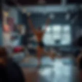 Dynamic CrossFit workout routine at home environment